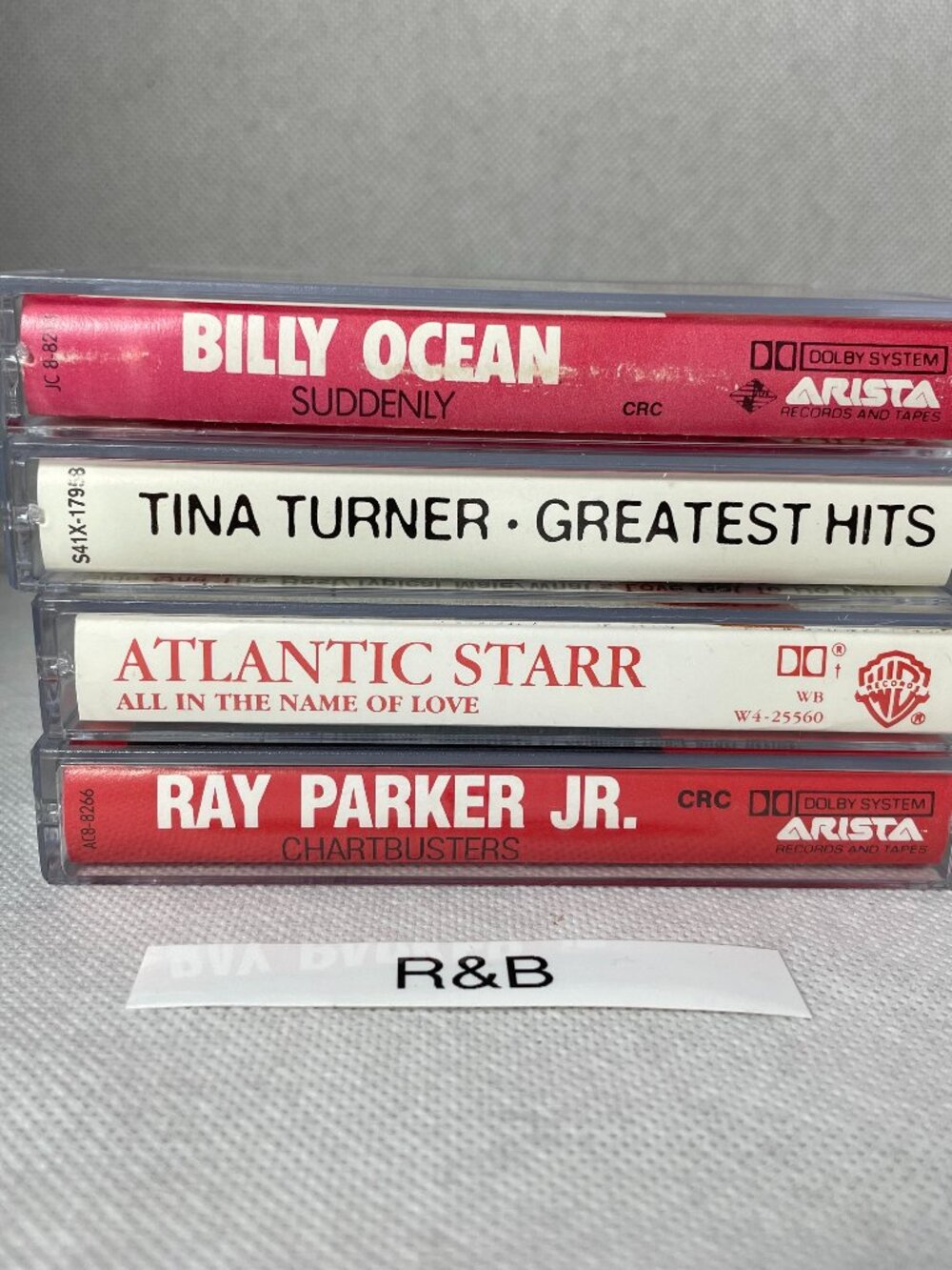 R&B Cassette Lot VG Tested New Cases w/ J‑Cards (4 Tapes) Parker Ocean Starr